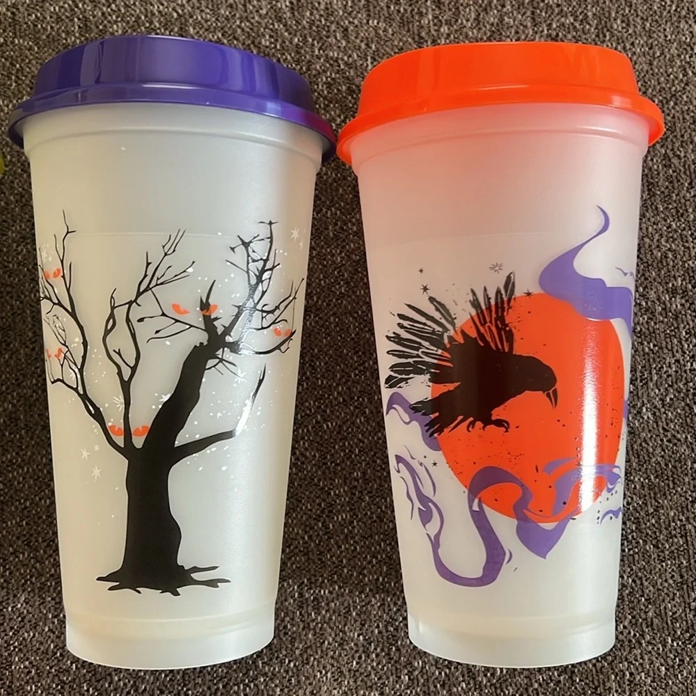Starbucks 2022 Halloween reusable cups. NIB Spooky Fall trick treat Summerween